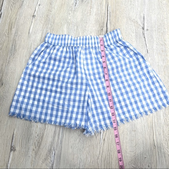 Seek The Label Australia Blue & White Plaid Shorts - Picture 8 of 10